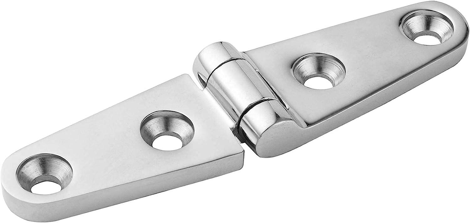 Boat Strap Hinges 4" x 1" 316 Stainless Steel Hinge,Marine Heavy Duty