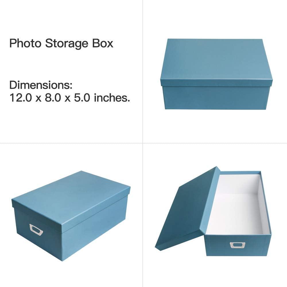 novelinks Photo Case 4 x 6 Photo Storage Box - 10 Inner Picture Storage  Container Photo Organizer Case Picture Box Storage Photo Craft Keeper (Sky  Blue) Sky Blue 1 Pack