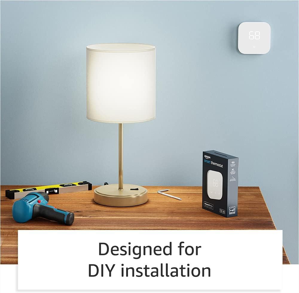 Smart Thermostat – ENERGY STAR certified, DIY install, Works with  Alexa – C-wire required
