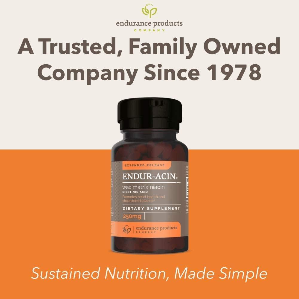 ENDURACIN Niacin Vitamin B3 Niacin 500mg Extended Release & Low
