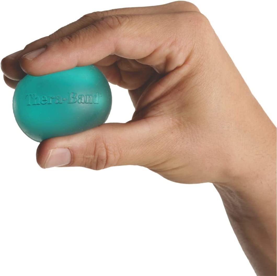TheraBand Hand Exerciser Stress Ball Blue Firm for Hand, Wrist