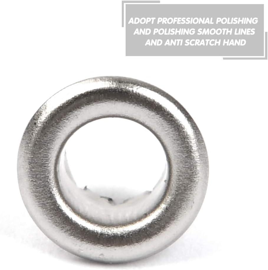QLOUNI 500 Pack 3/16 Silvery Metal Grommets Eyelets, 5mm Hole