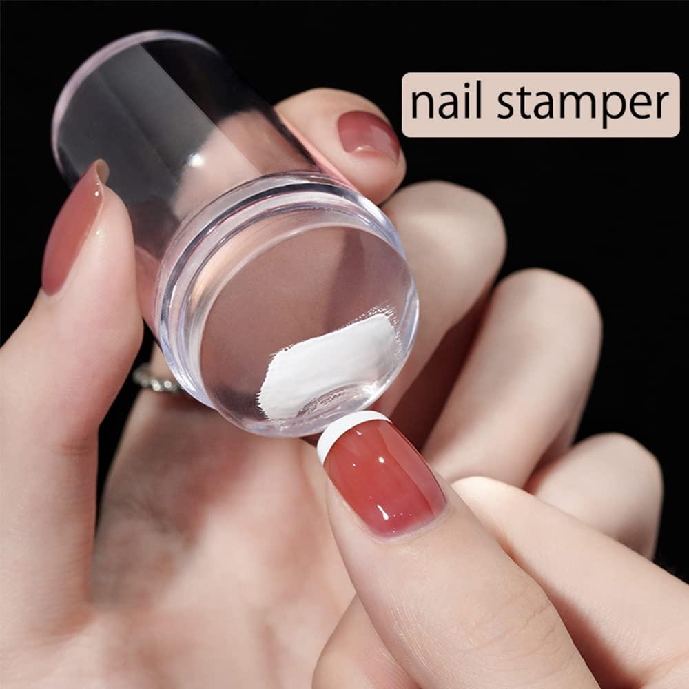 3pcs Silicone Nail Stamper Scraper Set Metallic Handle Nail Art French  Stamper Polish Print Manicure Stamp Plate Tool Ji1033-1 - Nail Templates -  AliExpress