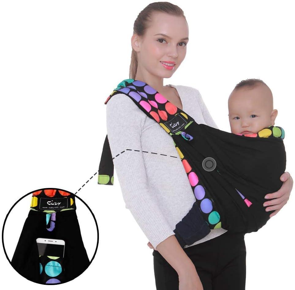 CUBY Baby Carrier Sling Baby Essentials for Newborn Natural Cotton