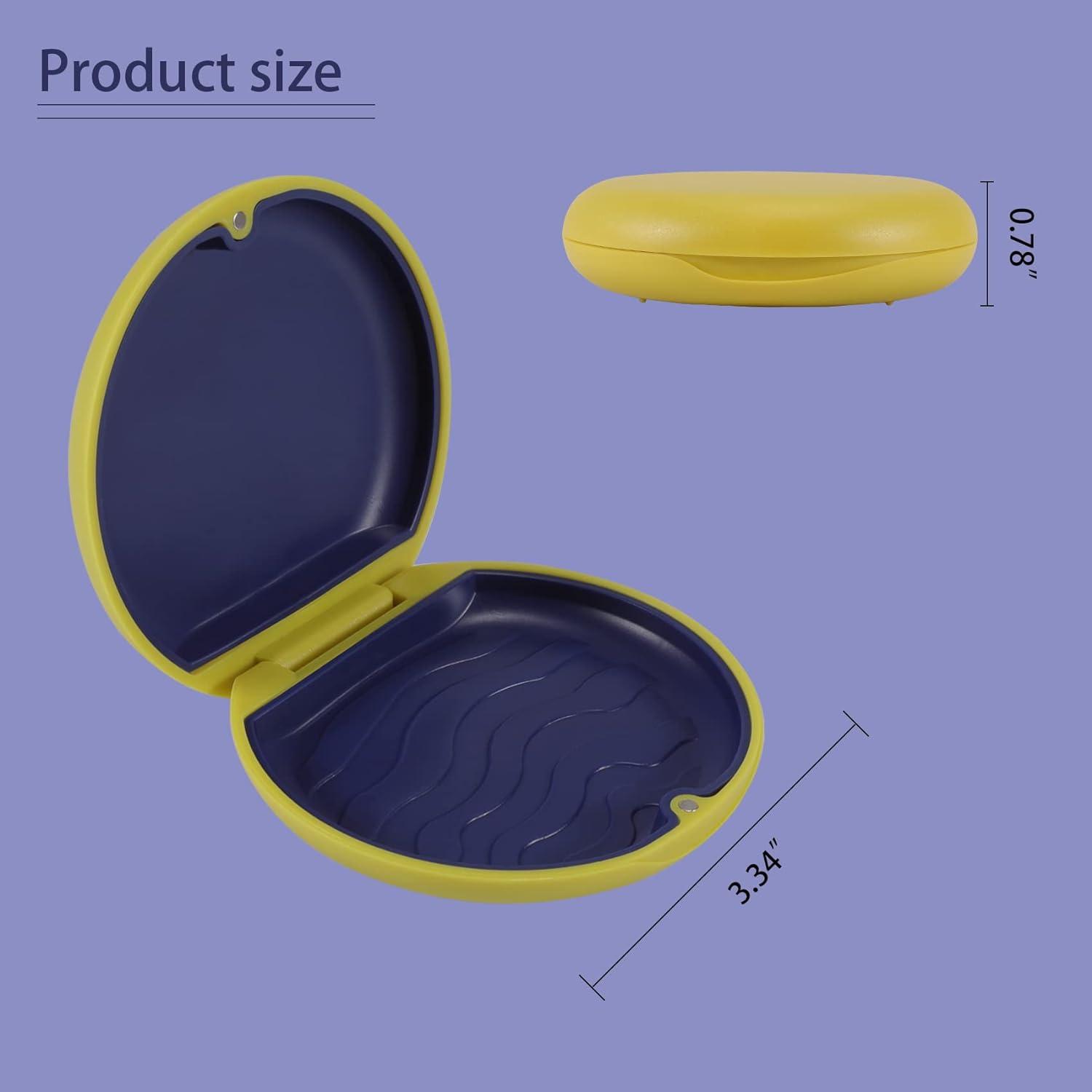 Retainer Case 2Pcs Retainer Box Dentures Case Braces Container Night Aligner Storage Holder Strainer Basket Travel False Teeth Protecting Cleaning B Cleaner - View #7