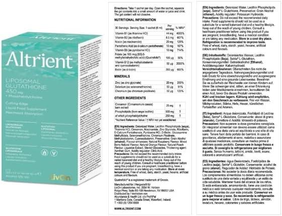 livon labs liposomal glutathione LIVON LABS Lypo-spheric GLUTATHIONE liposomal from USA. Master Antioxidant  Youthful Skin main image 0