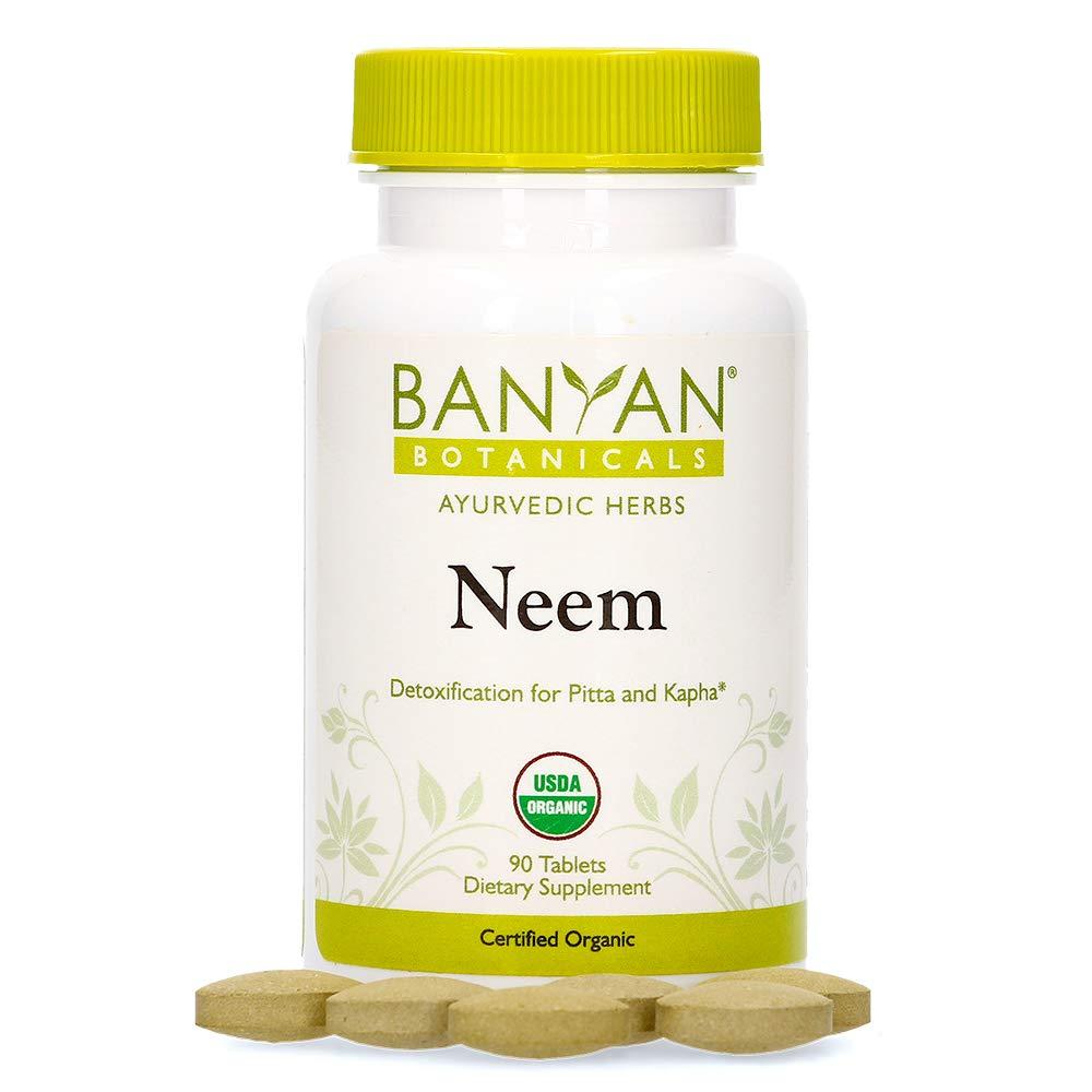 Banyan Botanicals Neem Tablets Organic Neem Supplement Azadirachta