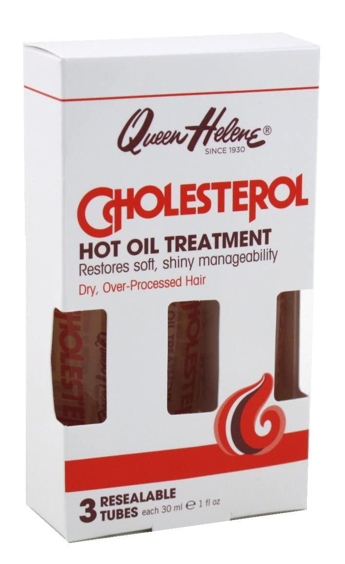 Queen Helene Cholesterol Hot Oil Treatment 3 Count 1 Ounce Tubes