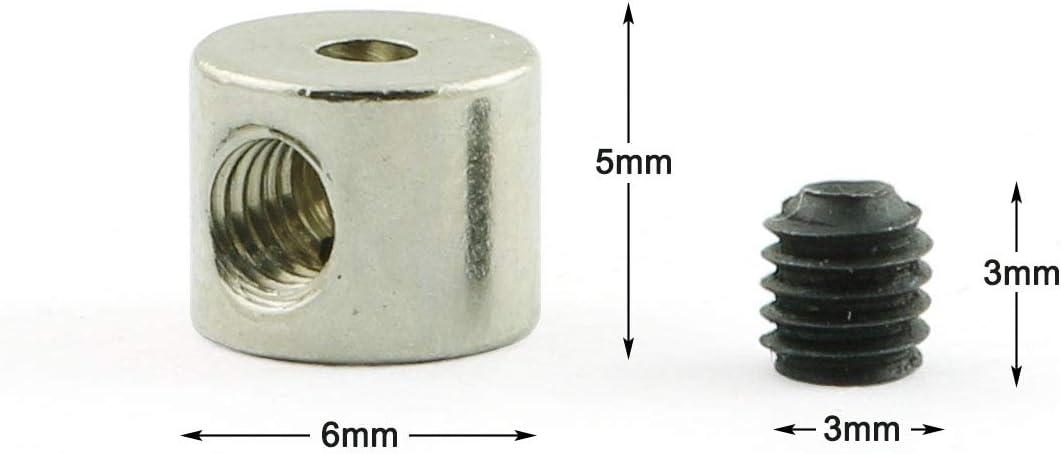 AYLIFU 20pcs 6 x 5 mm Locks Pin Backs Locking Clasp Copper Pin