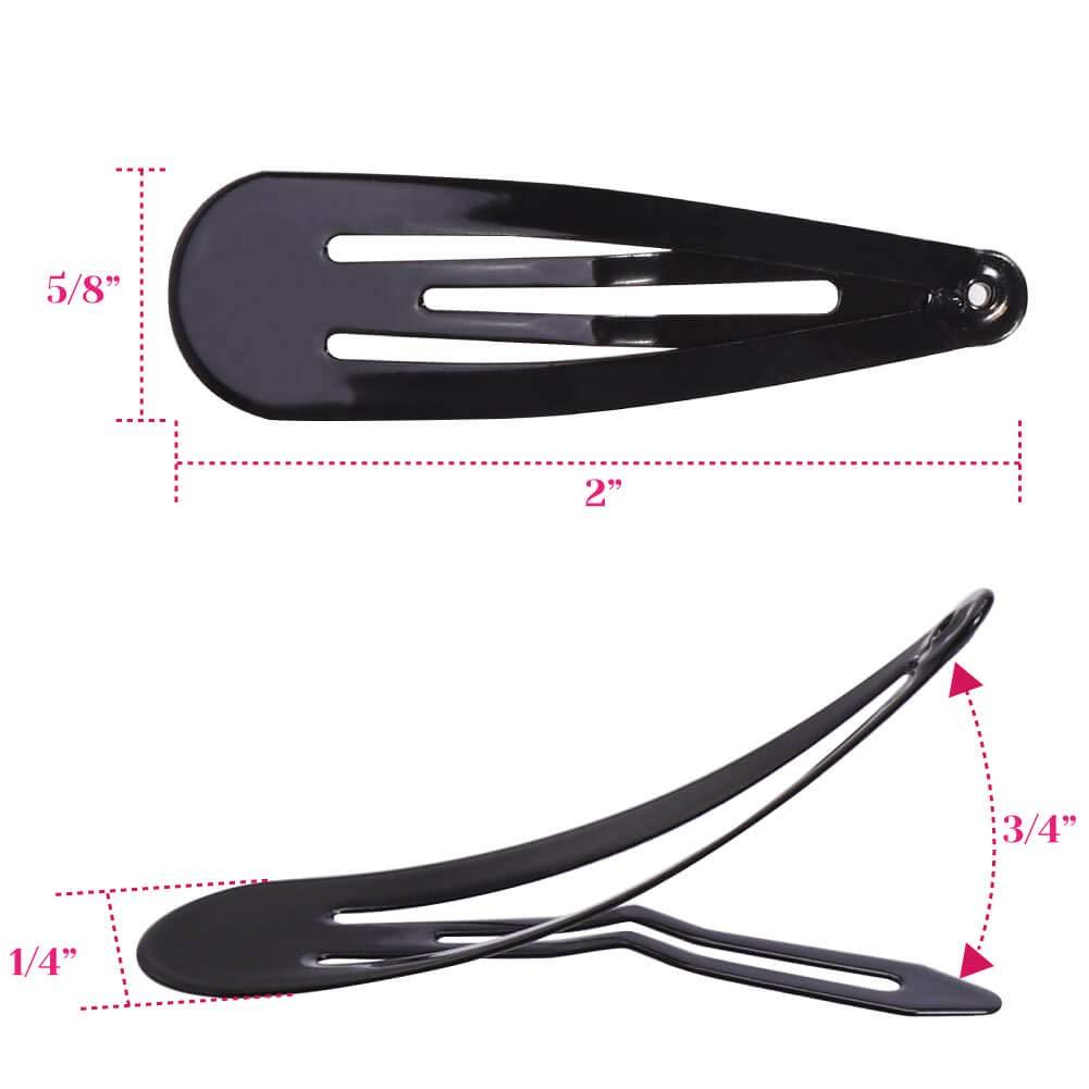 Snap Hair Clips Hair Barrettes for Girls Anezus 80 Pcs 2 Inch NonSlip
