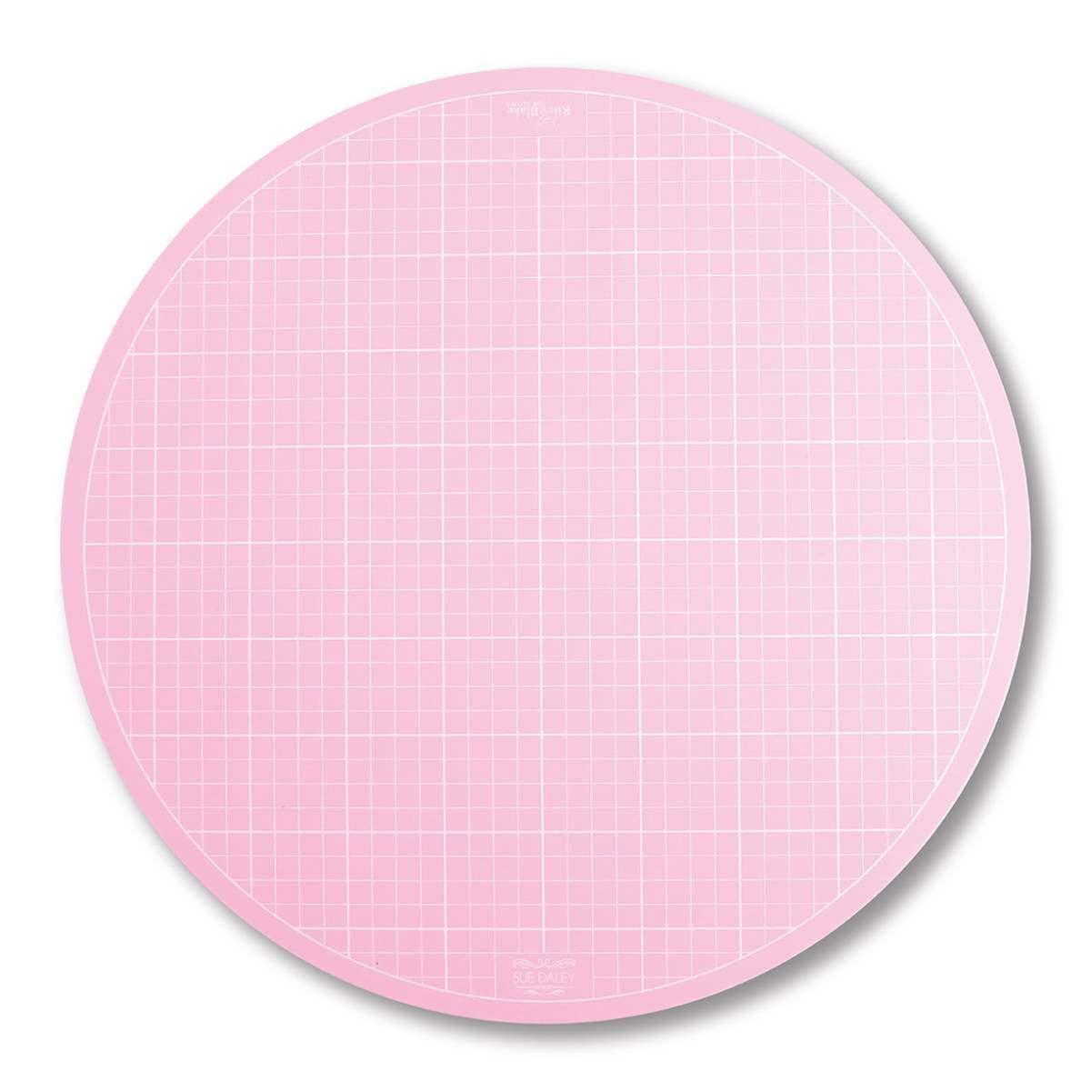 Sue Daley Designs Pink 10" Rotating Cutting Mat EPP English Paper