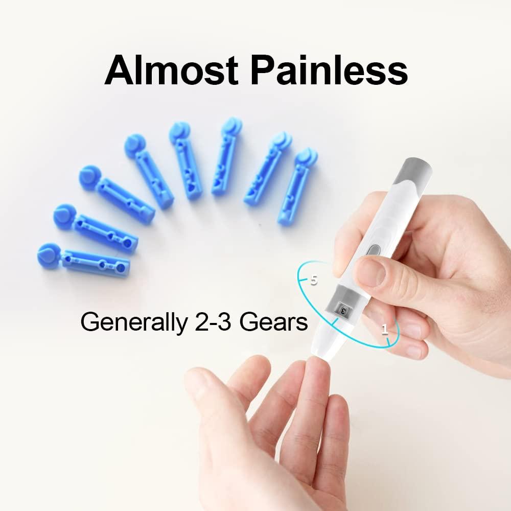 YASEE Blood Glucose Monitor Kit 100 Test Strips, Lancets, Meter