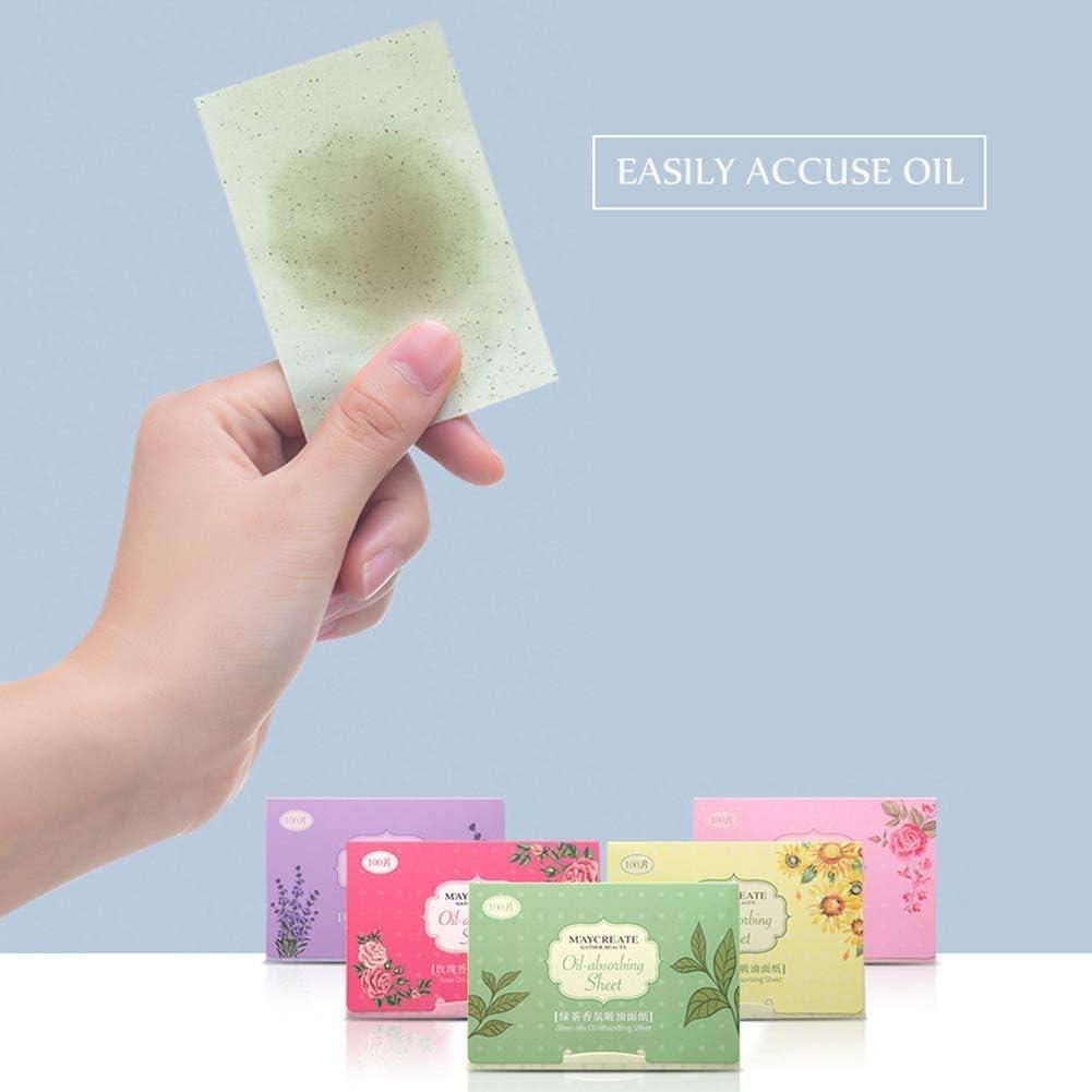 CangNingShang 100 Sheets Tissues Face Oil Blotting Papers Makeup Acne