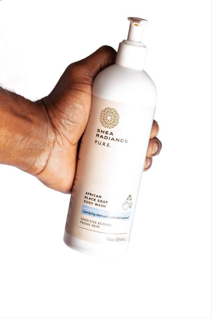 Shea Radiance African Black Soap Body Wash Dry Skin Eczema Rashes