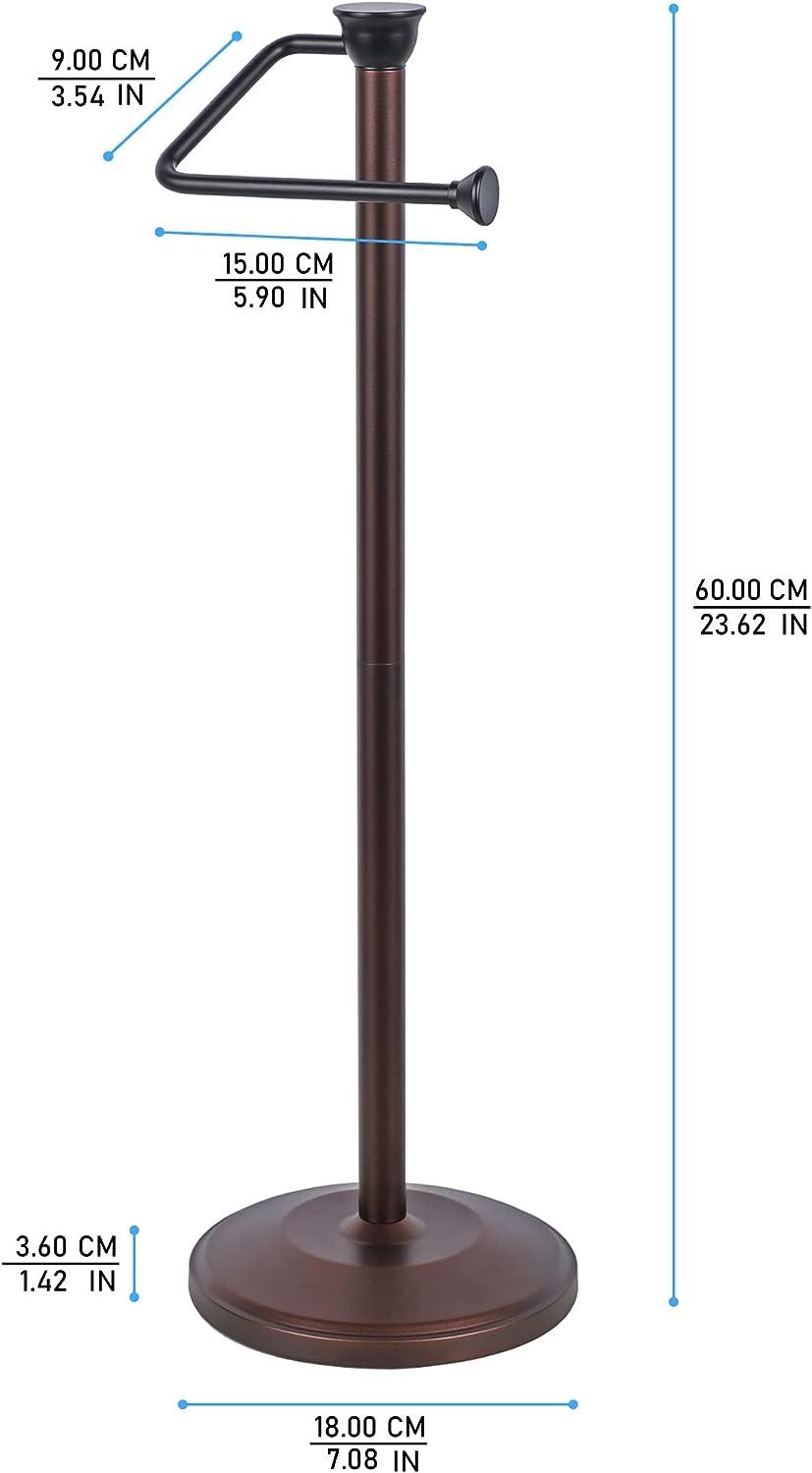 ZCCZ Toilet Paper Holder Stand, Free Standing Toilet Paper Roll