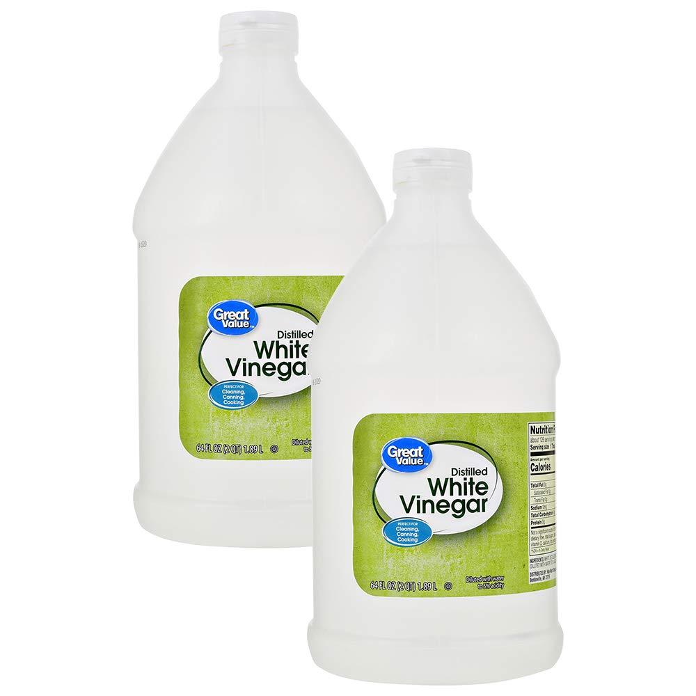 Great Value Distilled White Vinegar 64 oz 2 Pack Premium Quality