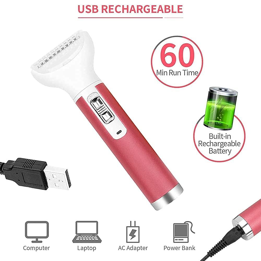 SIMOULI 5 in 1 Electric Razor for Women Painless Hair Removal for