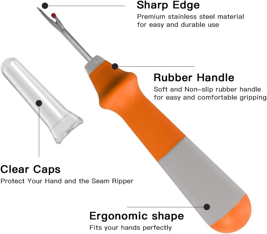Lhedon Seam Ripper 3 PCS Seam Rippers for Sewing Ergonomic Grip