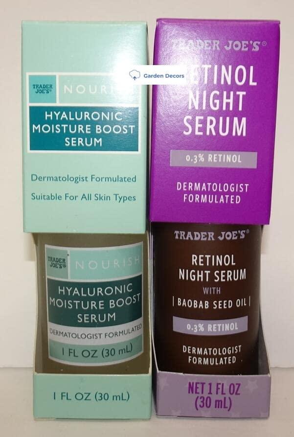 Trader Joe s Nourish Hyaluronic Moisture Boost Serum & Retinol Night