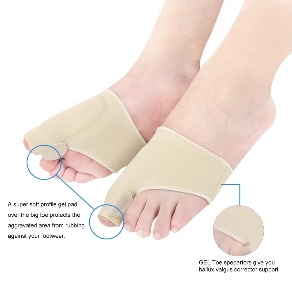 Bunion Corrector, Feedlex Hallux Valgus Brace Splint Pads Bunion Big