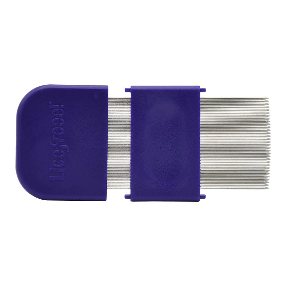 Licefreee NitDuo Metal Lice Comb Dual Sided Nit Comb for All Hair Types Head Lice Treatment