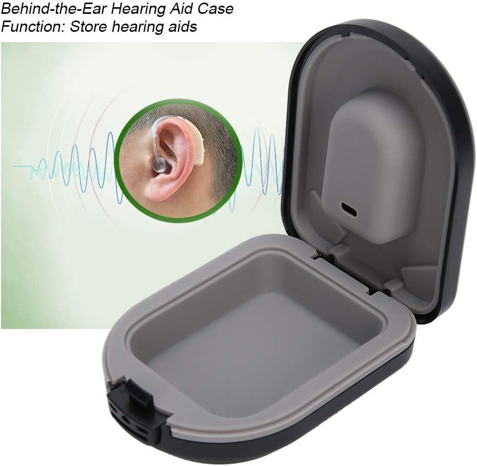 Hearing Aid Storage Case Waterproof, Portable, Drop Resistant Black