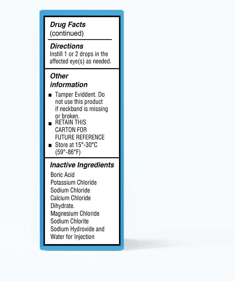 2 PK EzriCare Extra Strong Moisturizing Lubricating Eye Drops 30mL