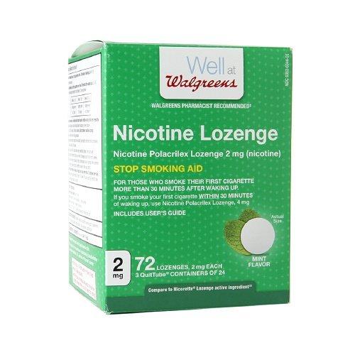 Walgreens Nicotine Lozenge 2mg Mint 72 ea FastActing Smoking