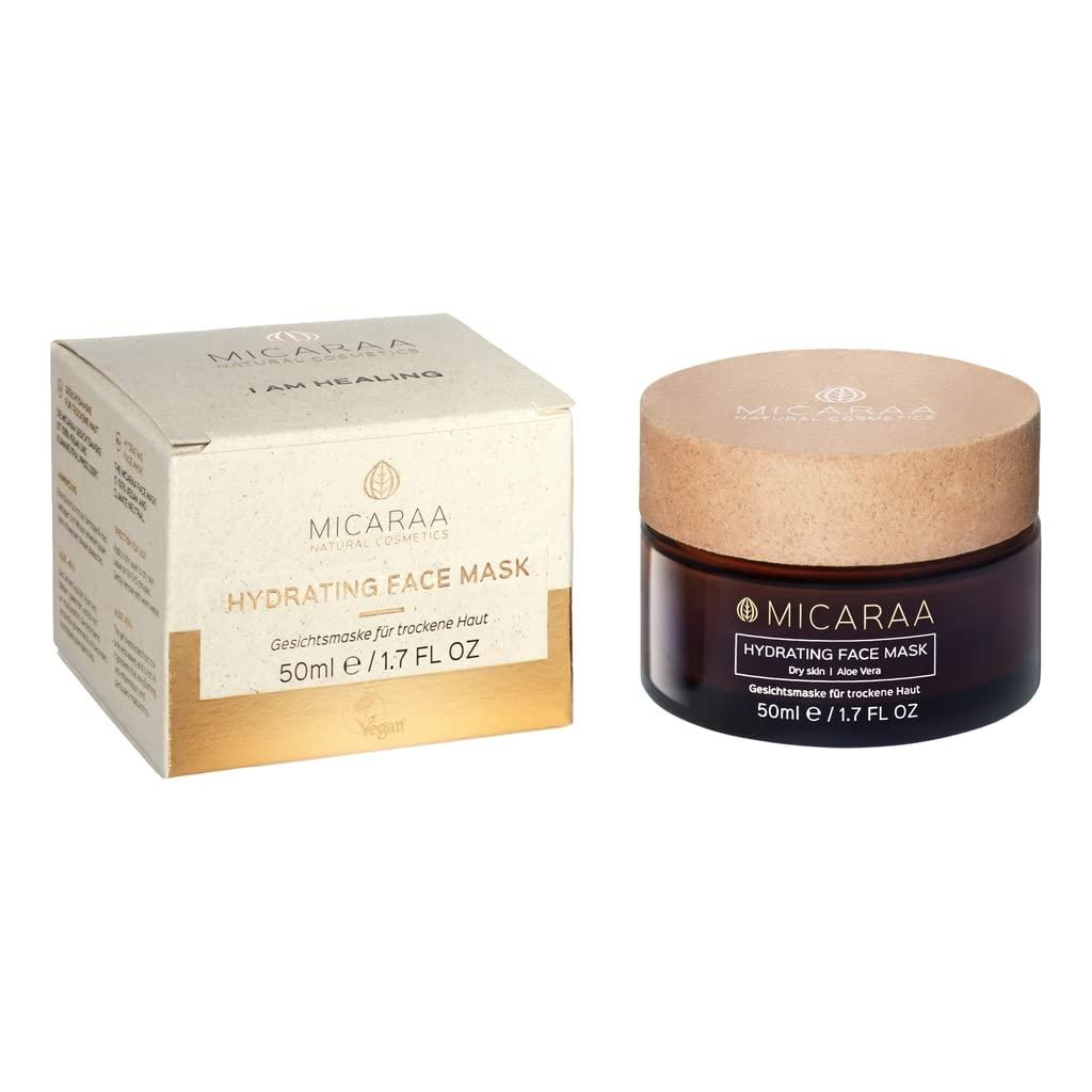 Micaraa Anti-Aging Face Mask - Natural Moisture with Aloe Vera & Hyaluronic  Acid for Dry Skin Reduces Pigment Spots