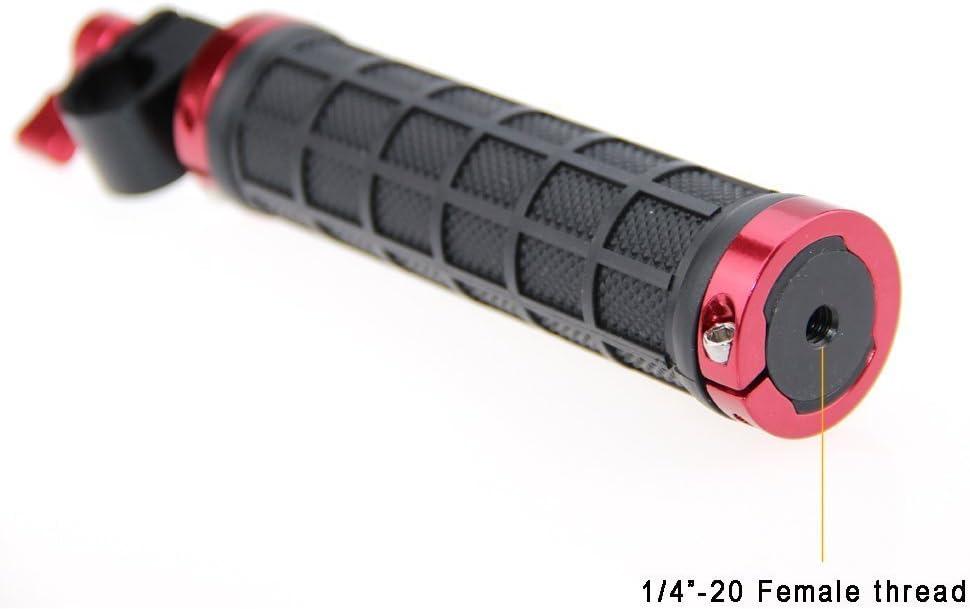 CAMVATE DSLR Handle Grips with Rod Clamp for 15mm Rod Rig