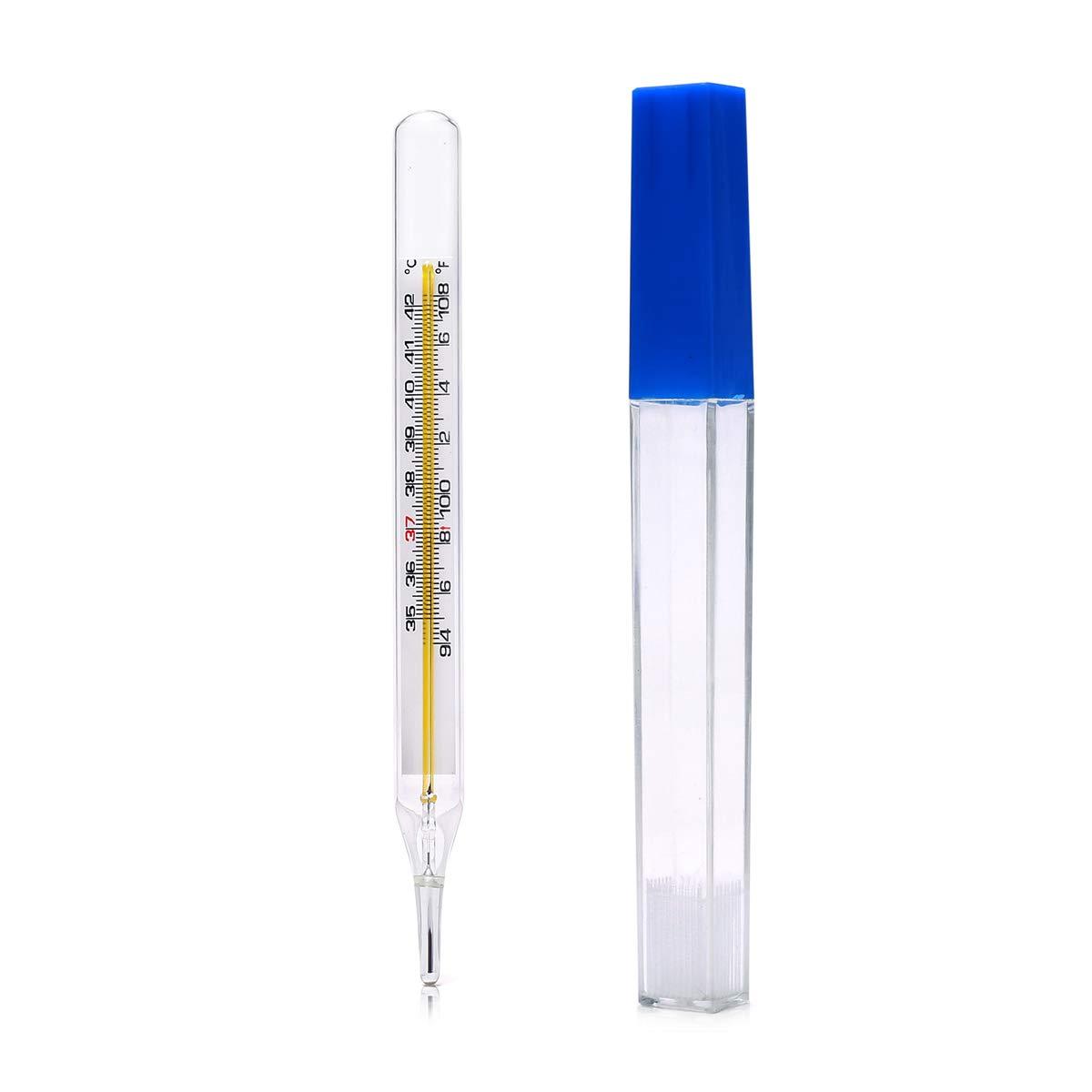 NABIA Glass Oral Temperature for Fever Test, Temperature Axillar