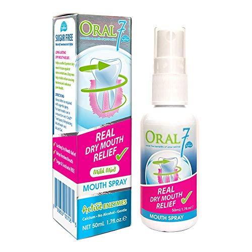 Oral7 Dry Mouth Spray Containing Enzymes with Xylitol, Moisturizing