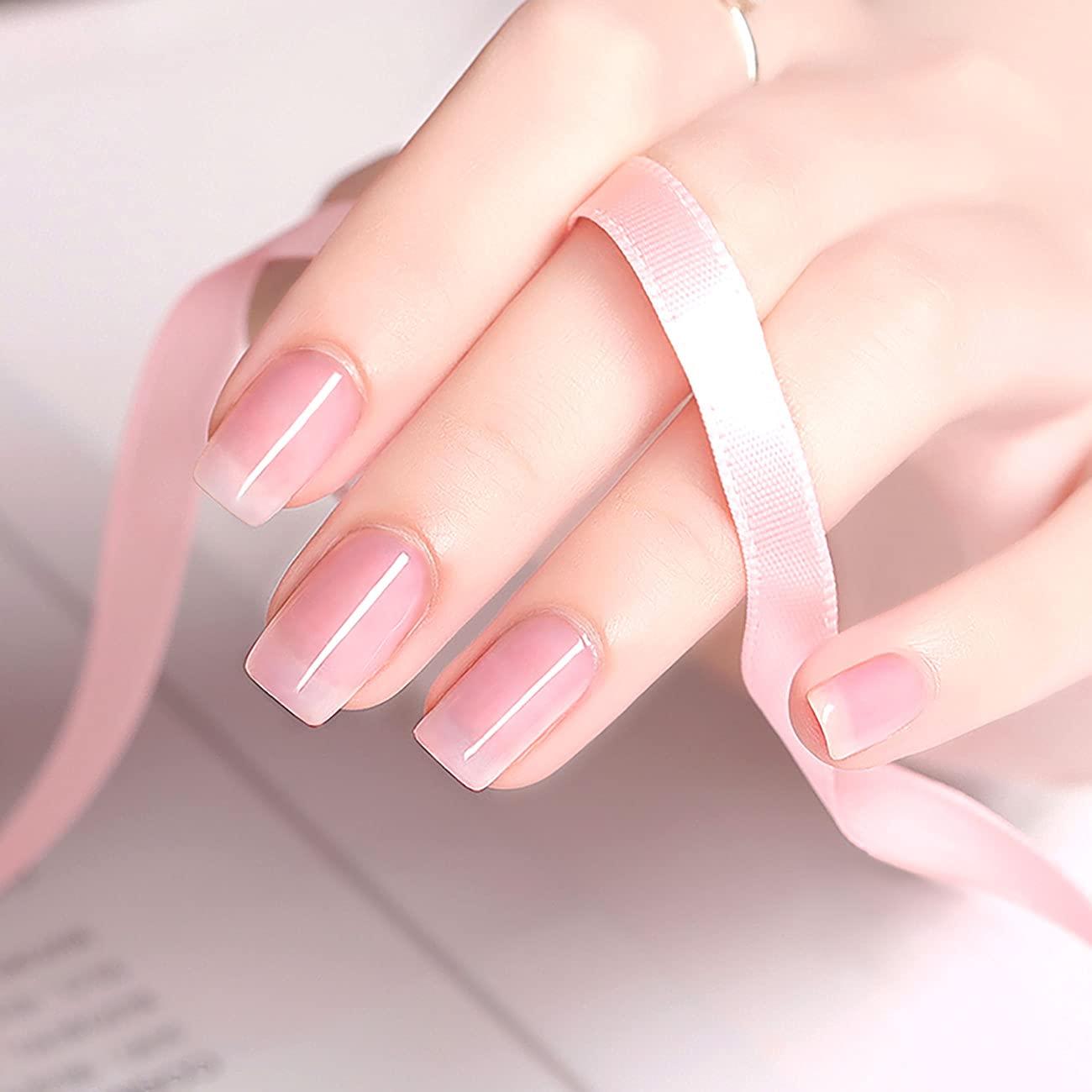 Med Tech. Запись со стены.  Sheer nails, Pink gel nails, Pink manicure