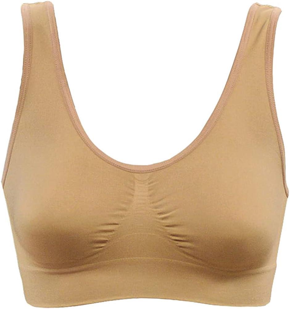 Genie Bra As Seen On Tv Dream Seamless Pullover Bra with Adjustable  Lift-Padded Nude-Small (Bust 31-35)