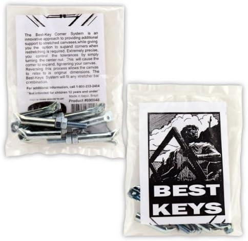 Jack Richeson Keilrahmen-Klammern Für Querstreben – 2er Pack, Für Leinwände Ab 91,5 Cm