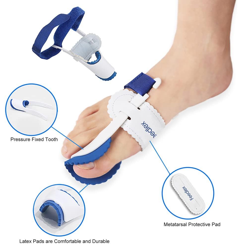 Bunion Corrector, Feedlex Hallux Valgus Brace Splint Pads Bunion Big