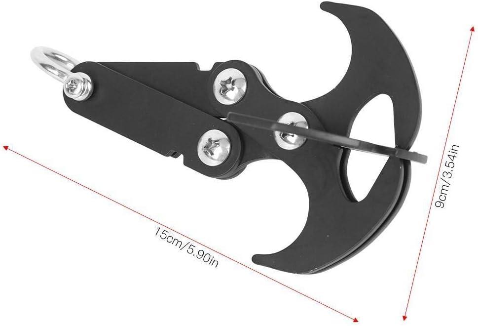 Enrilior for Climbing Grappling Hooks,Stainless Steel Black