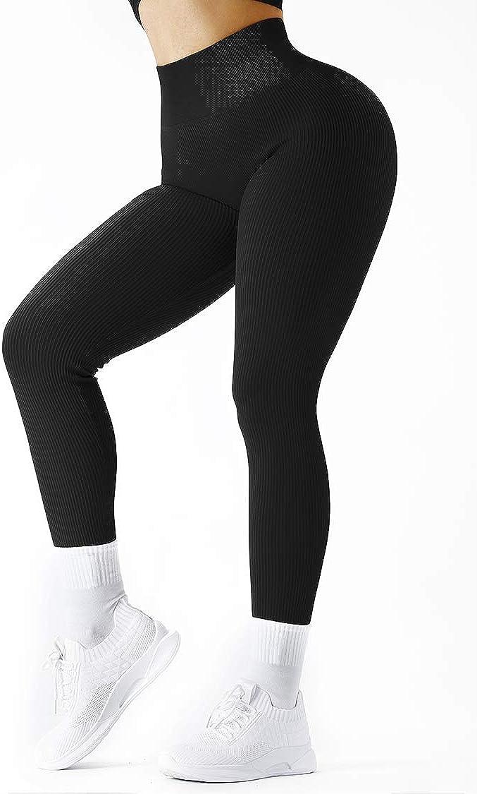 Grey Seamless Leggings Black High Waisted Workout Leggings Fitness