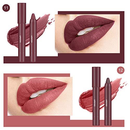 Ownest 6 Colors Matte Crayon Lipstick,Matte Velvet Lipstick Makeup