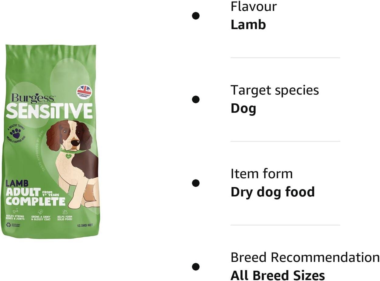 Burgess Sensitive Dry Dog Food Lamb kg (Pack of 1) Buy Now