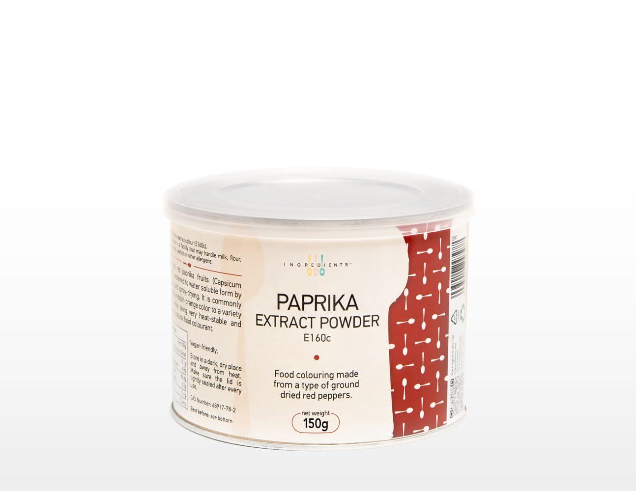 Paprika Extract Food Colouring Powder 100 Natural RedOrange 150g