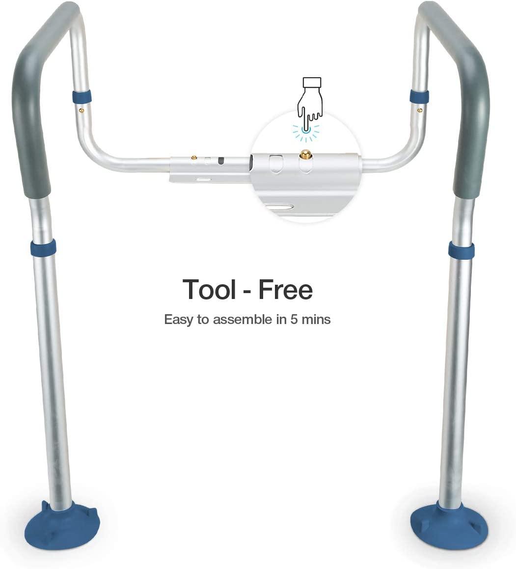 GreenChief Toilet Safety Rail, Medical Bathroom Safety Frame for