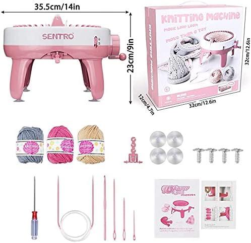 Knitting Machine,Knitting Machine 40 Needles with Wool Thread and  Accessories,Suitable for Knitting Scarves, Dolls, Children's Hats, Etc,The  Fashion