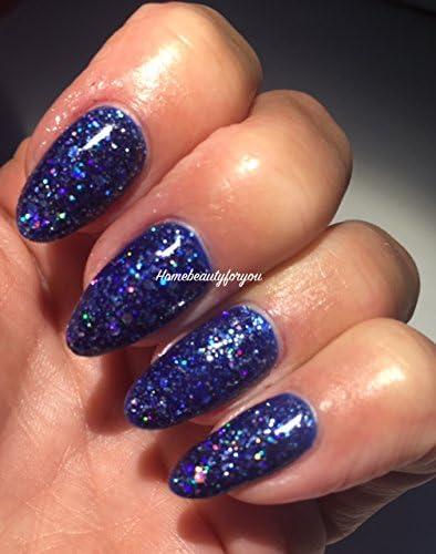 Bluesky Blue Glitter Sparkle BLZ13 Diamond Storm Nail Gel