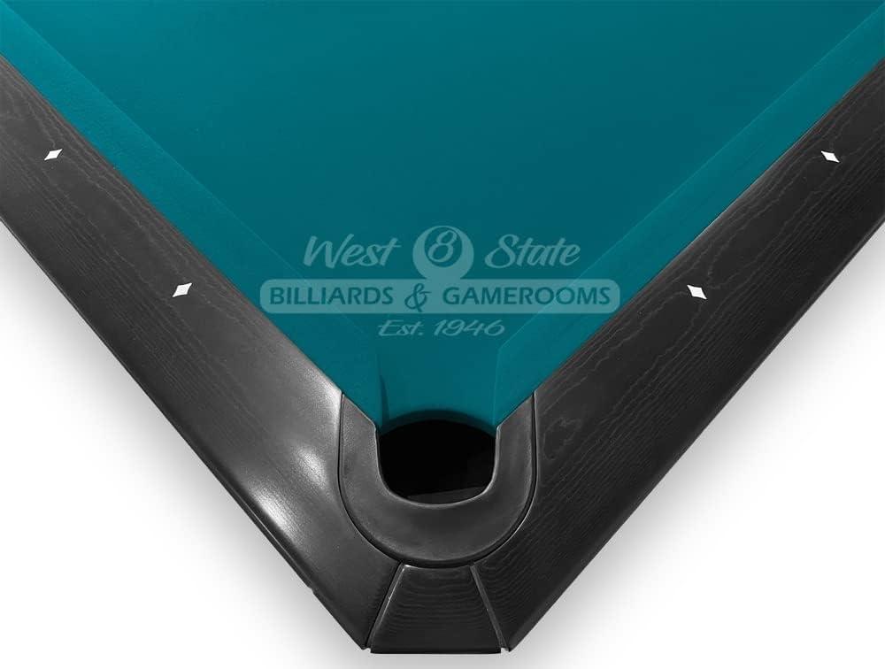 8ft Premium Teflon Wool/Nylon Pool Cloth & Rail Kit Billiard Felt