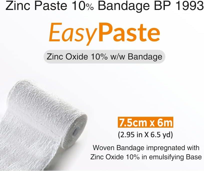 EasyPaste Zinc Paste Bandage Woven Bandage impregnated with Zinc Oxide