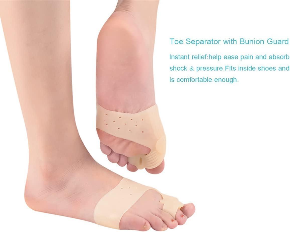 Bunion Corrector Soft Elastic Silicone Toe Separators Sleeves Orthopedic Big Toe Straightener