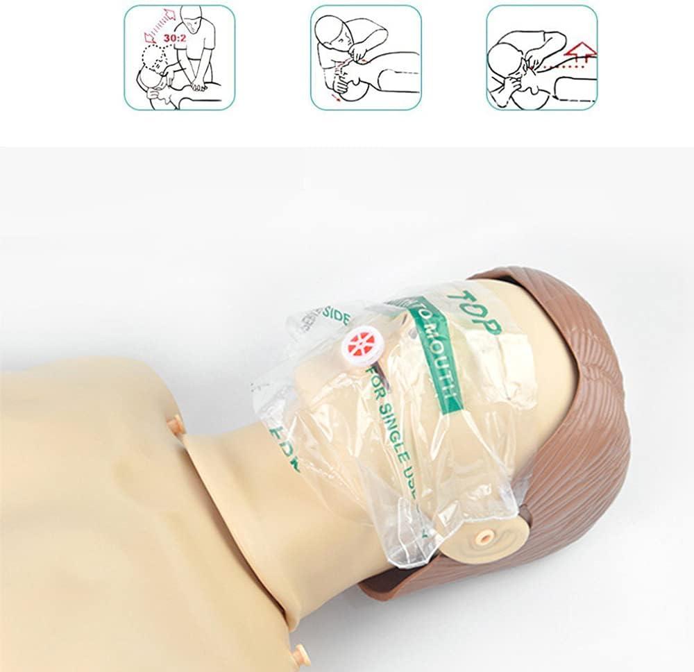 Yzpacc Set of 50 CPR Mask Disposable CPR Shield Mask Emergency