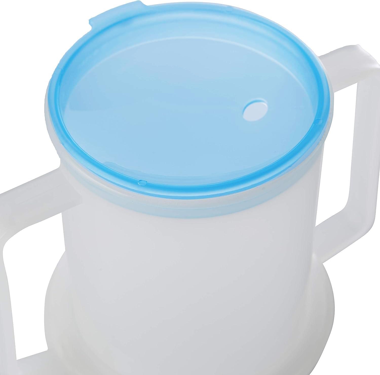 Life Healthcare Adult Drinking Cup for Elderly 300ml Non Spill Cups for Elderly Dishwasher Safe