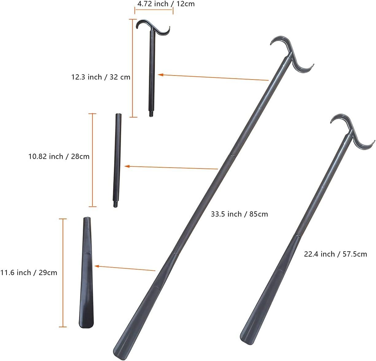 33.5 Long Handle Dressing Stick with Shoe Horn and Sock Removal Tool - Mobility Dressing Aid | Buy Now with Express International Delivery | GoSupps.com 33.5 Long Handle Dressing Stick with Shoe Horn and Sock Removal Tool - Mobility Dressing Aid | Buy Now with Express International Delivery | GoSupps.com